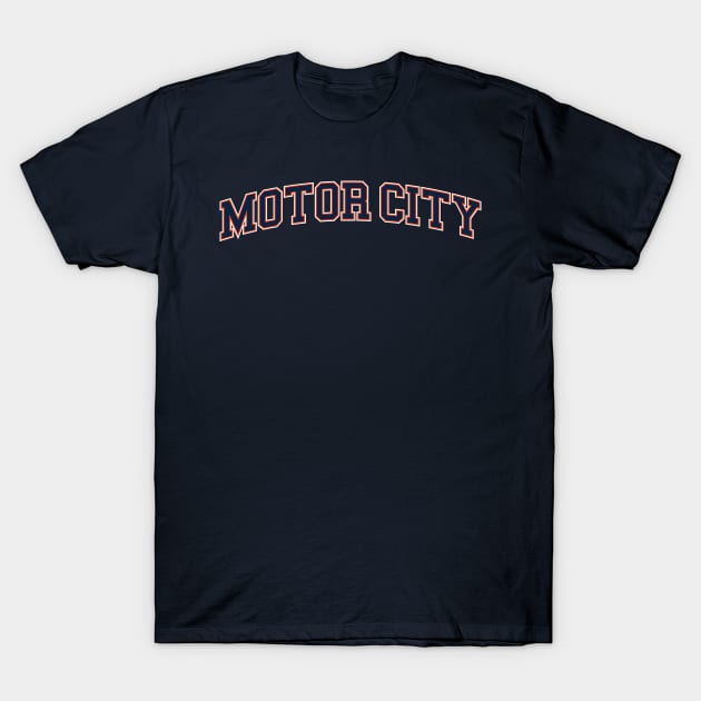 Motor City Baseball T-Shirt by CC0hort